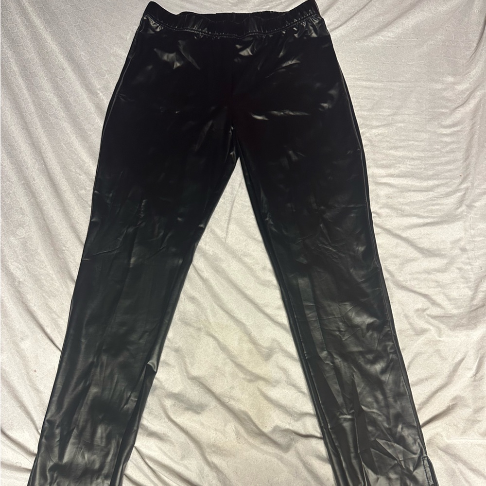Leather skinny pants